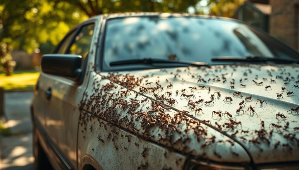 how to get rid of ants in car